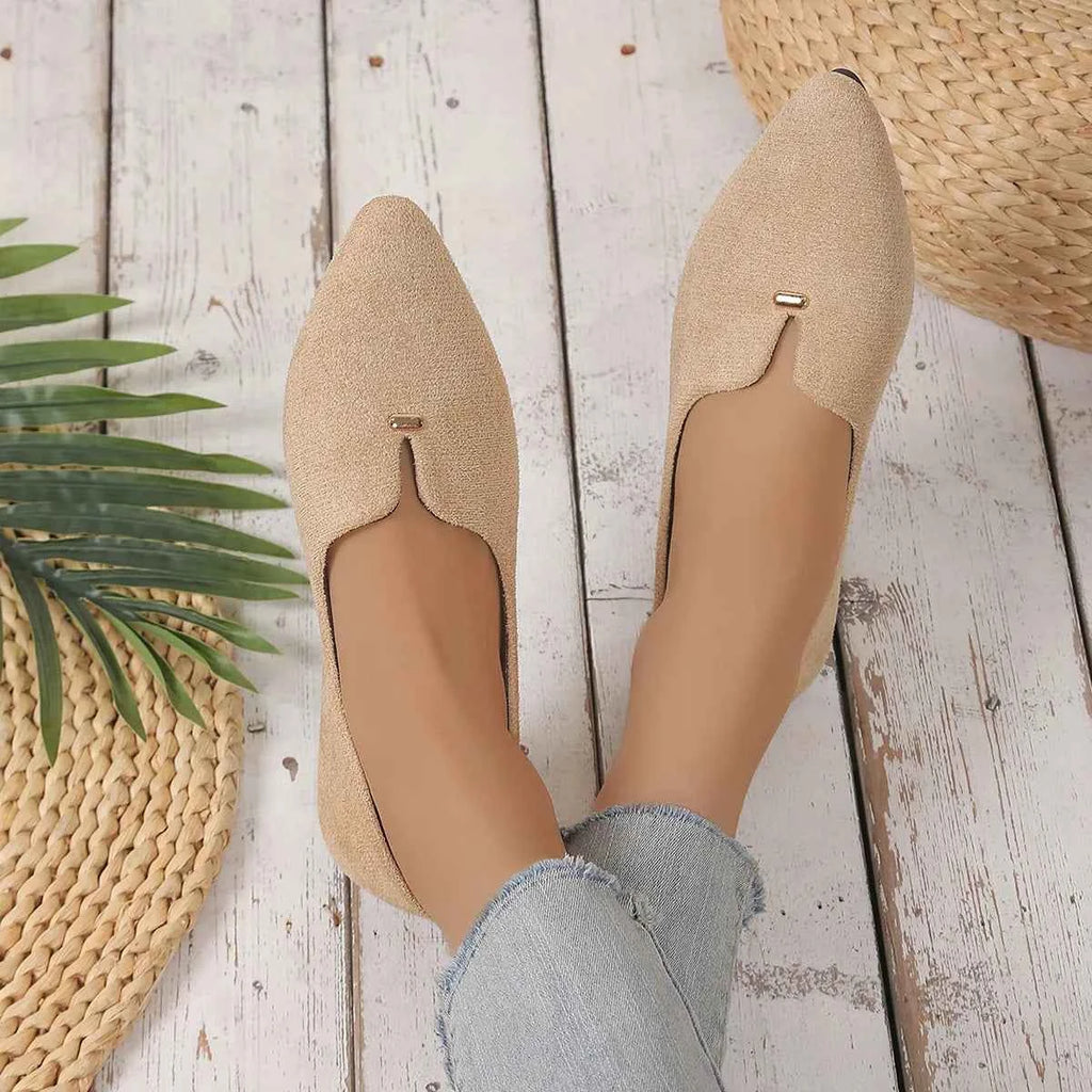 Point Toe Flats Slip-Ons Apricot 556e47bf88bd4b7f864ad536200be5a2-Max-Origin