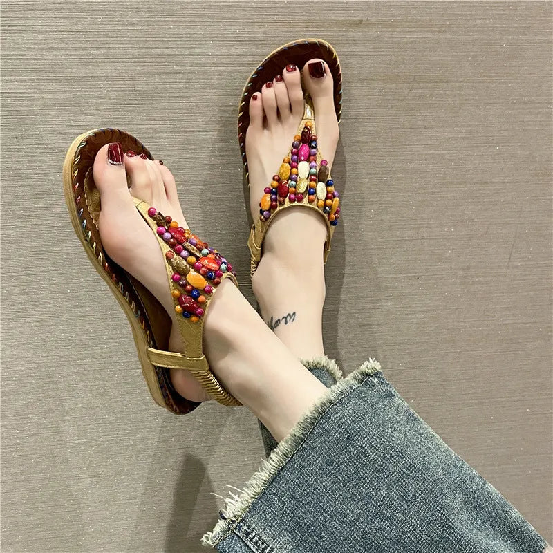Toe Post Flats Sandals Mustard 557d1d8e-baf7-41e2-8a95-ded55323cf7c-Max-Origin