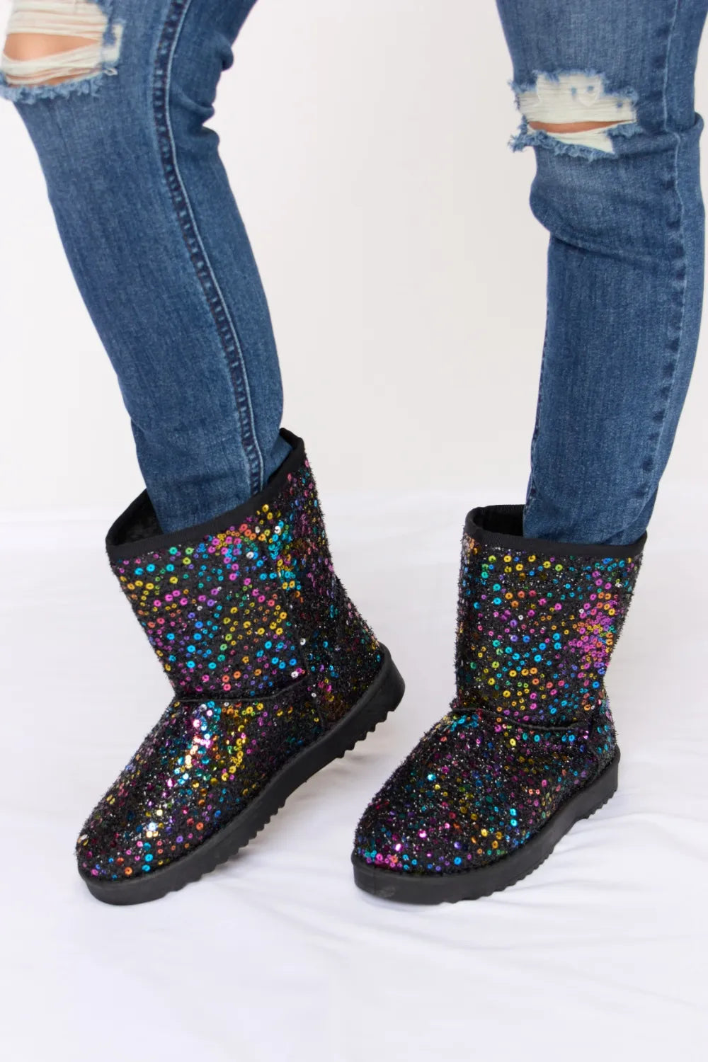 Forever Link Sequin Thermal Flat Boots 5584374f-6353-4d35-a200-5e7dc354934d-Max