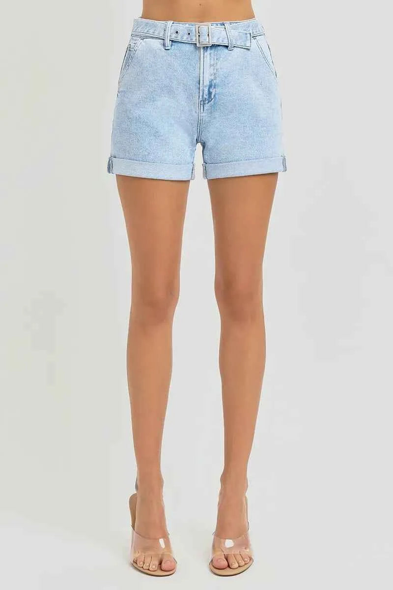 Full Size High Rise Belted Roll Up Shorts Plus Size 558a9162097443fcbf81403ebe2278a5-Max-Origin