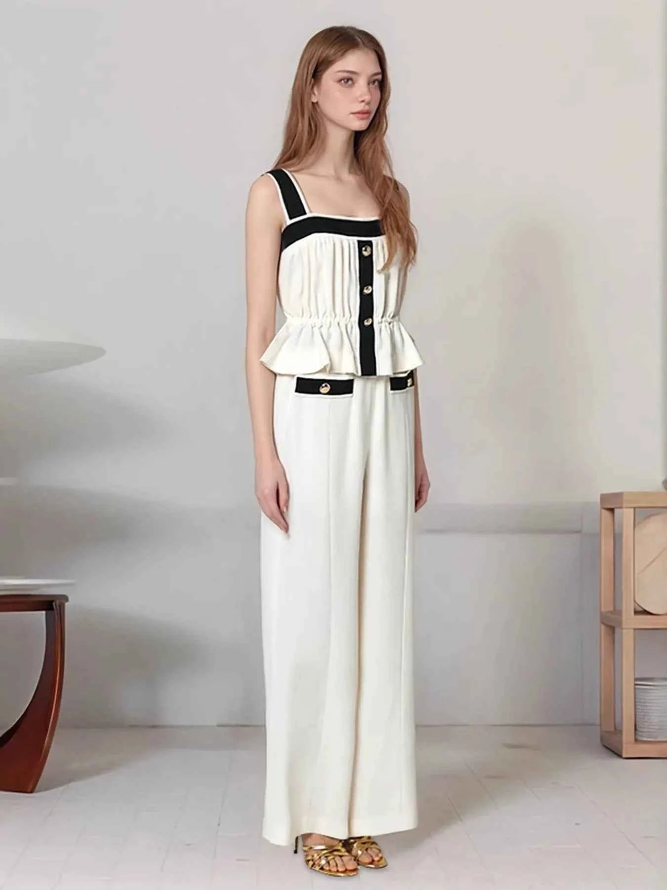 Ruffled Hem Tank and Pants Set 5596781c544b4d7b81a28e7e38a0687e-Max-Origin