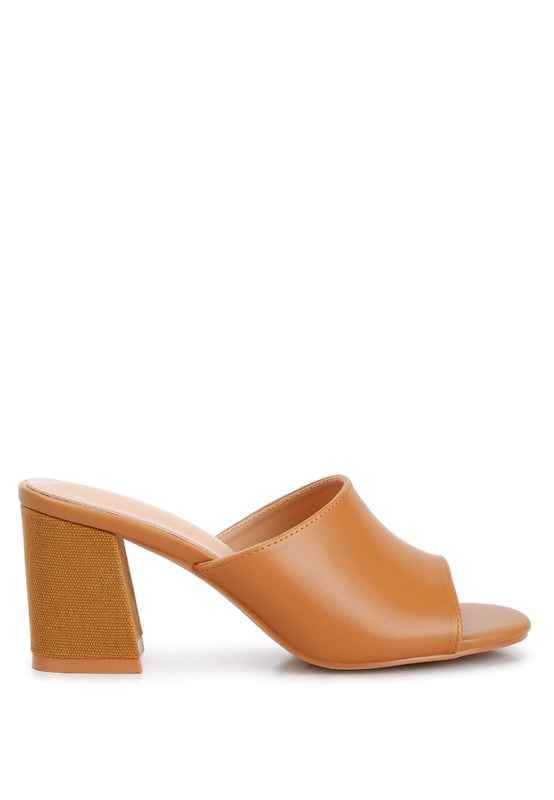 ADDIE Block Heel Slip On Sandals 55bde698-c79a-4f51-89d3-31182a31c354