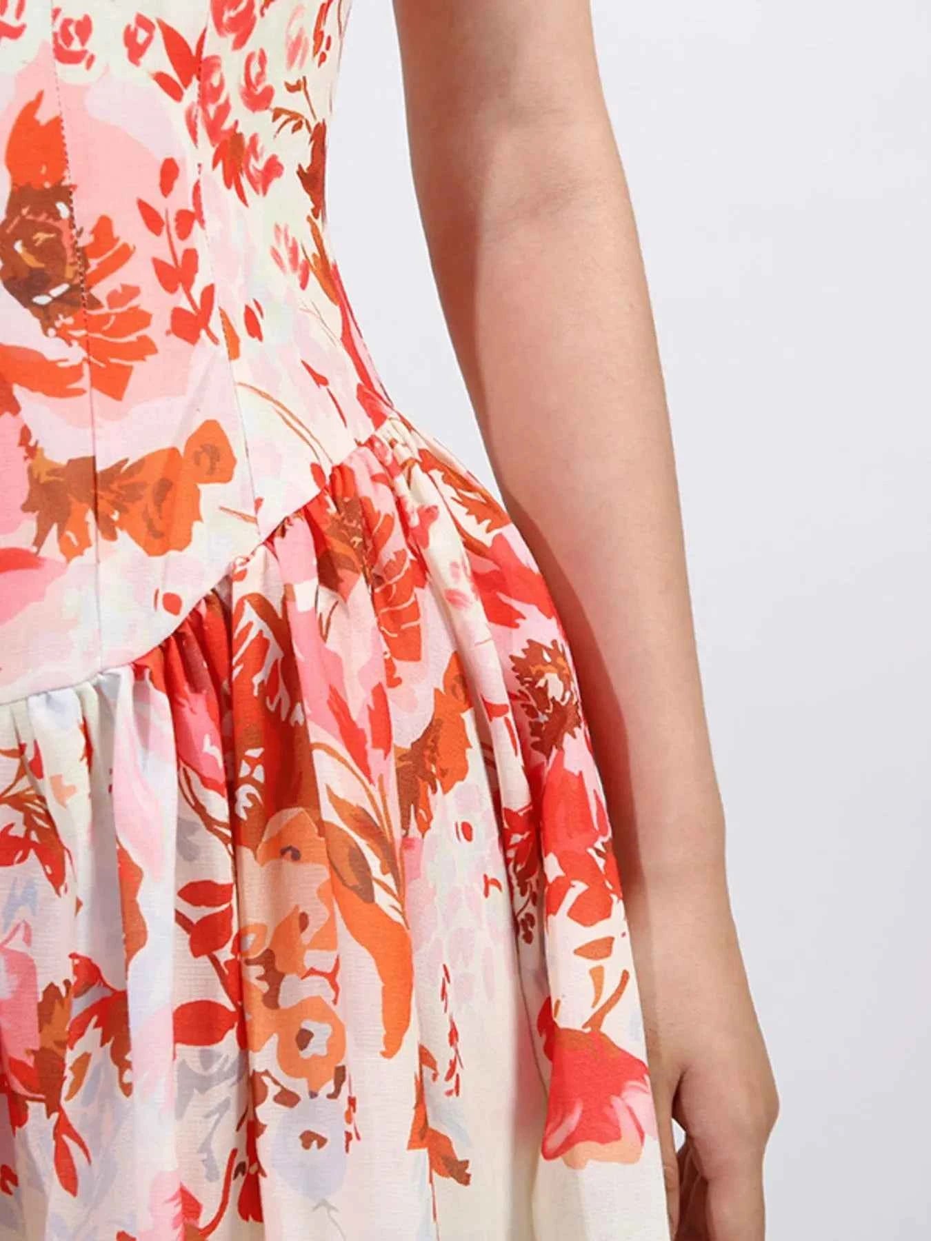 Floral Print Sleeveless A-Line Mini Dress 55d7e849-0472-427c-811e-41aec11b7b7c-Max-Origin