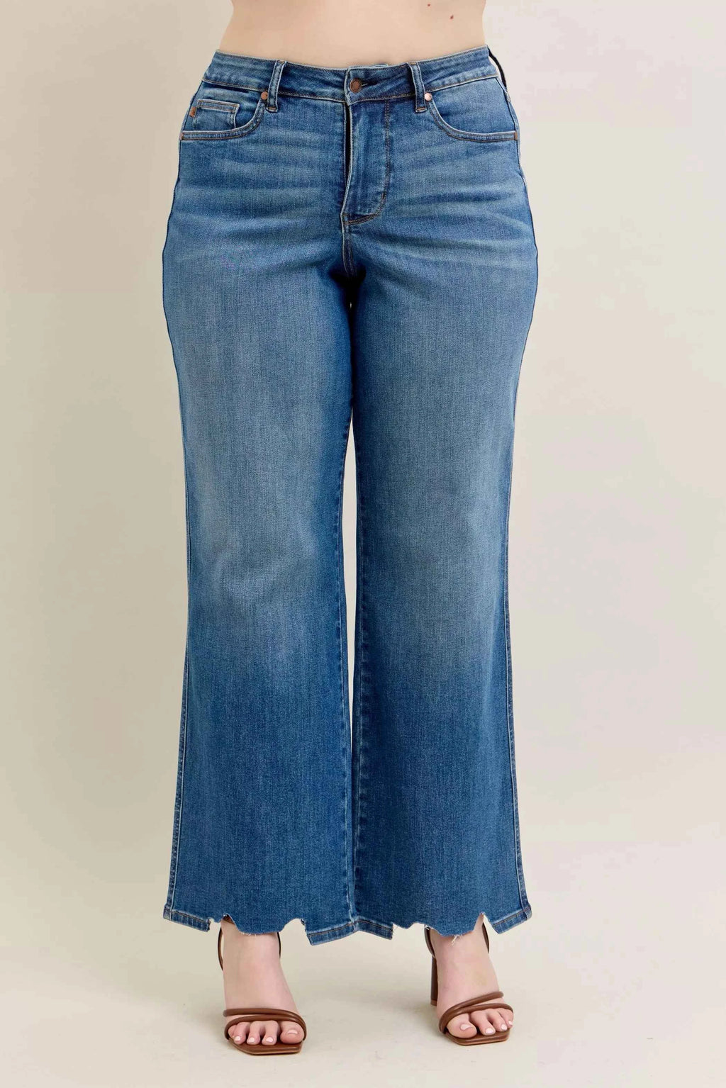 Judy Blue Full Size High Waist Tummy Control Chew Hem Destroy Wide Jeans Plus Size 55eb2780-3717-4124-b9d3-54cfdadc46be-Max-Origin
