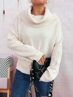 Striped Turtleneck Long Sleeve Sweater 55f9ab6c68cd479a8fb08f073baba3d7-Max-Origin