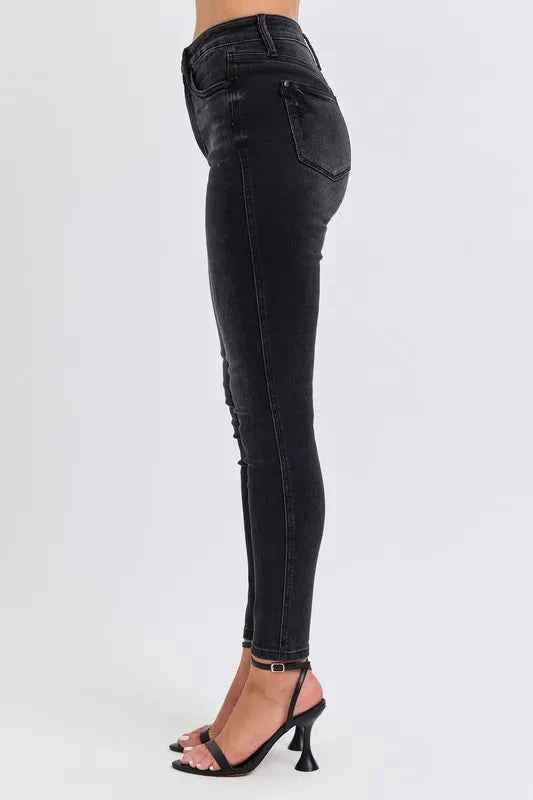 Judy Blue Full Size Mid Rise Tummy Control Skinny Jeans Plus Size 5606c60185294900addd840918bfc1e3-Max-Origin