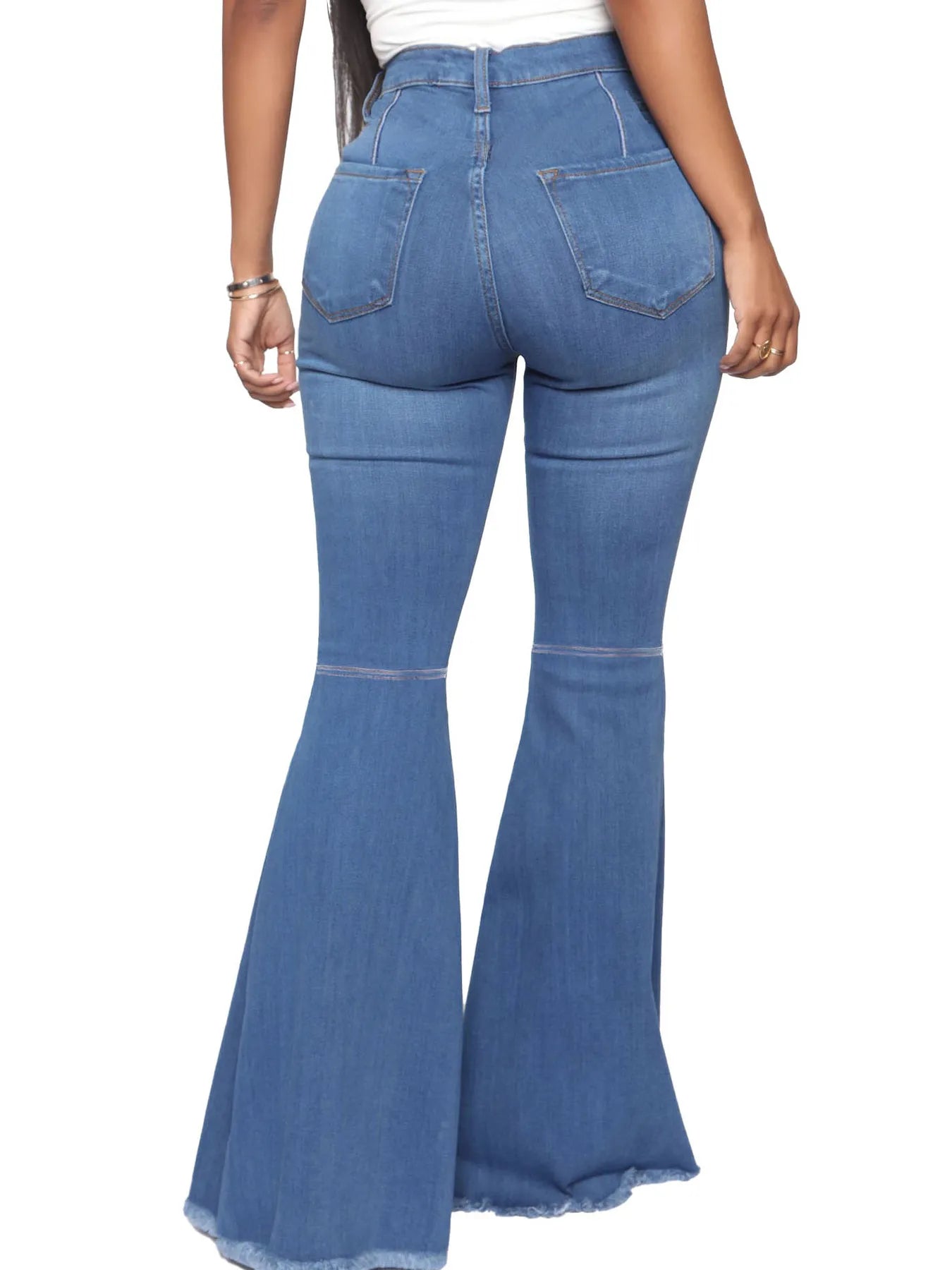 Full Size High-Waisted Raw Hem Flare Jeans Plus Size 562ad90422504ee9a57f0c05ef4fd5ae-Max-Origin