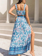 Square Neck Wide Strap Top and Skirt Set 56426df0-49a9-4114-a8f5-82526c4a2070-Max