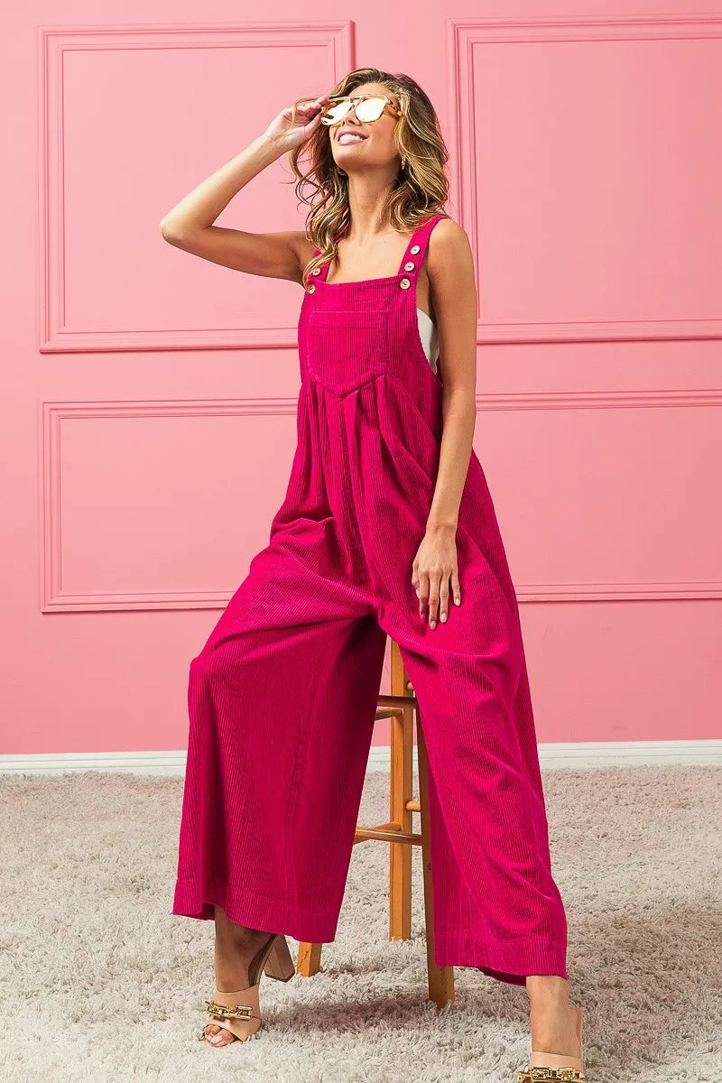 BiBi Vintage Washed Corduroy Wide Leg Overalls 56515c61cb094019828f8c39ce9eff78-Max-Origin
