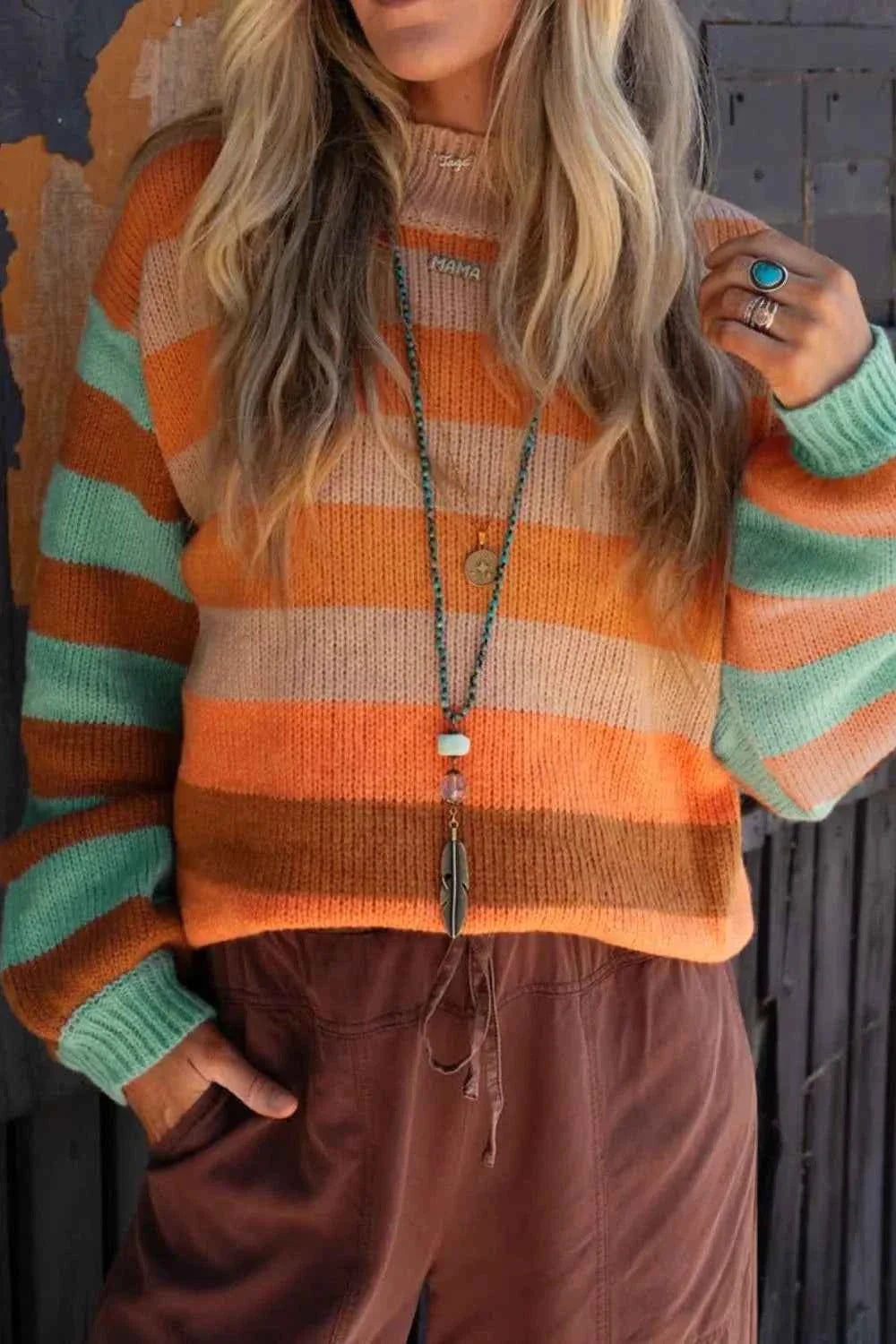 Striped Rainbow Long Sleeve Sweater 566f3bf5-bb93-405c-b796-c703d2da755d-Max-Origin