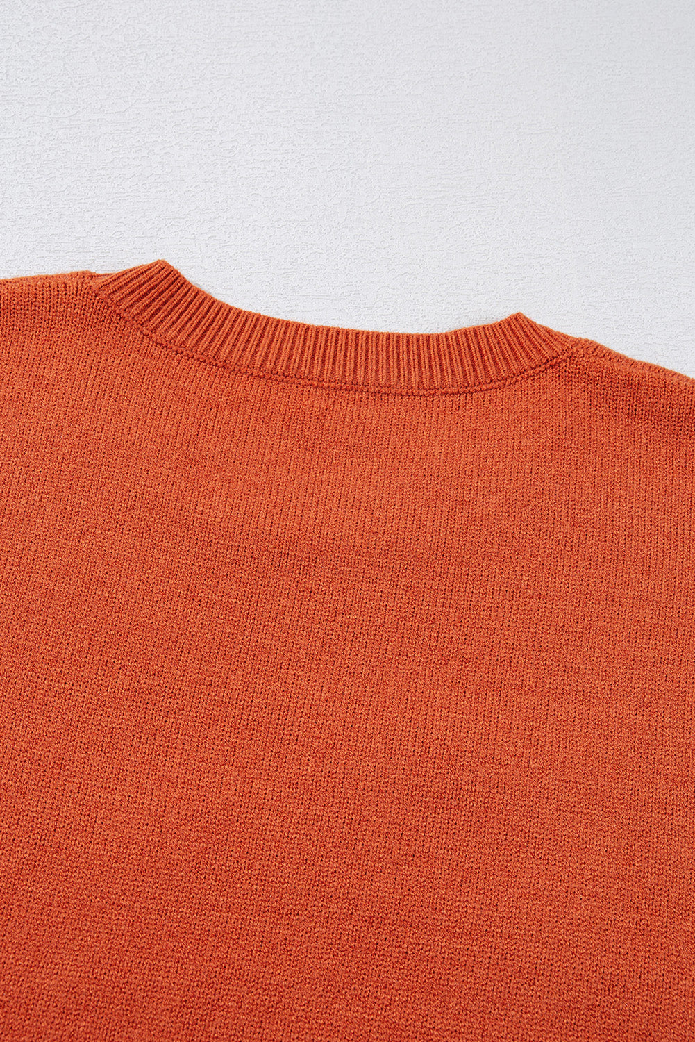 Orange Halloween Boo Drop Shoulder Knit Sweater 56877eb095828209