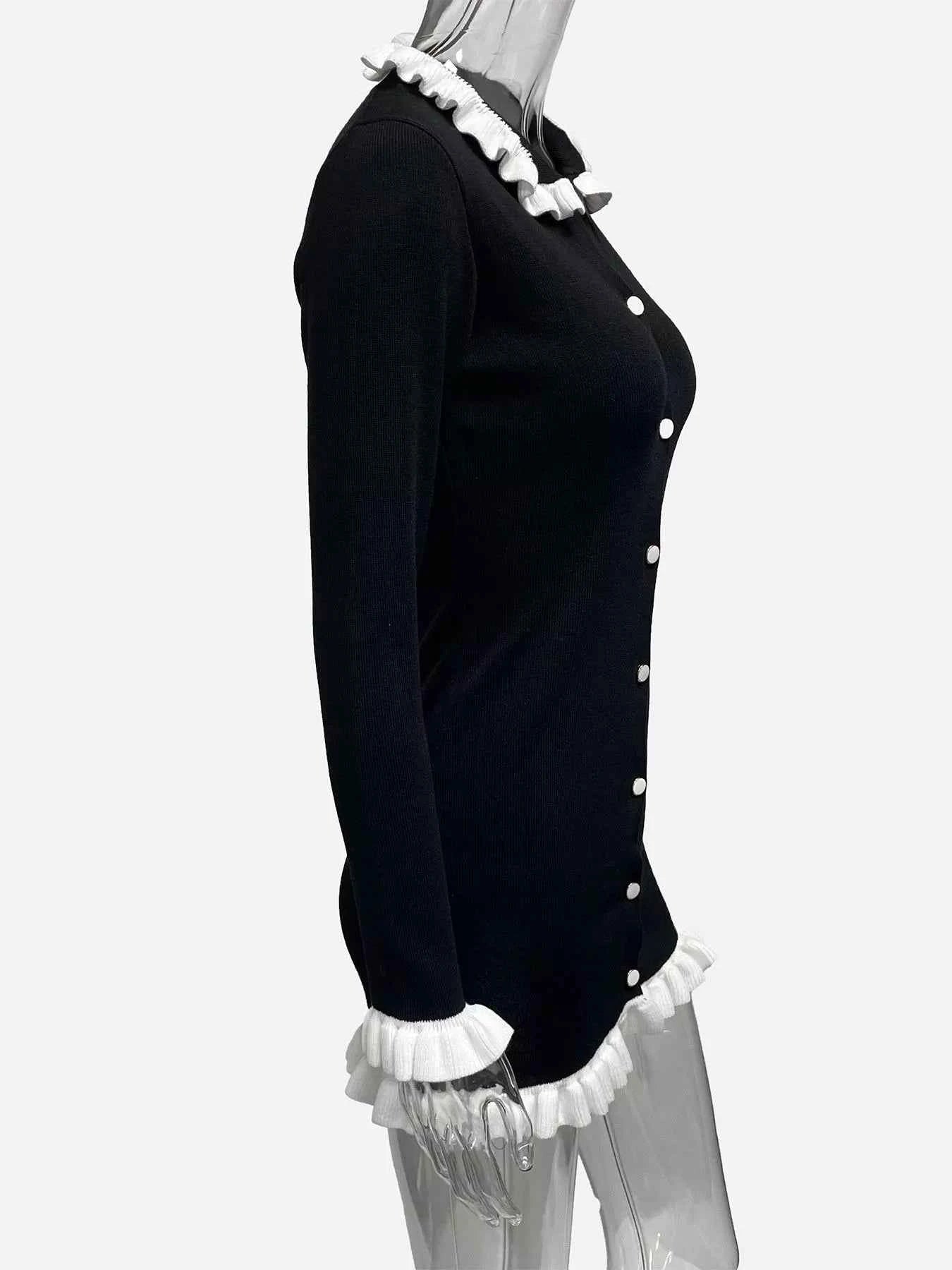 Ruffle Trim Button-Down Sweater Dress 568ebefb-dc28-44a8-aed9-2a6e1da904eb-Max-Origin