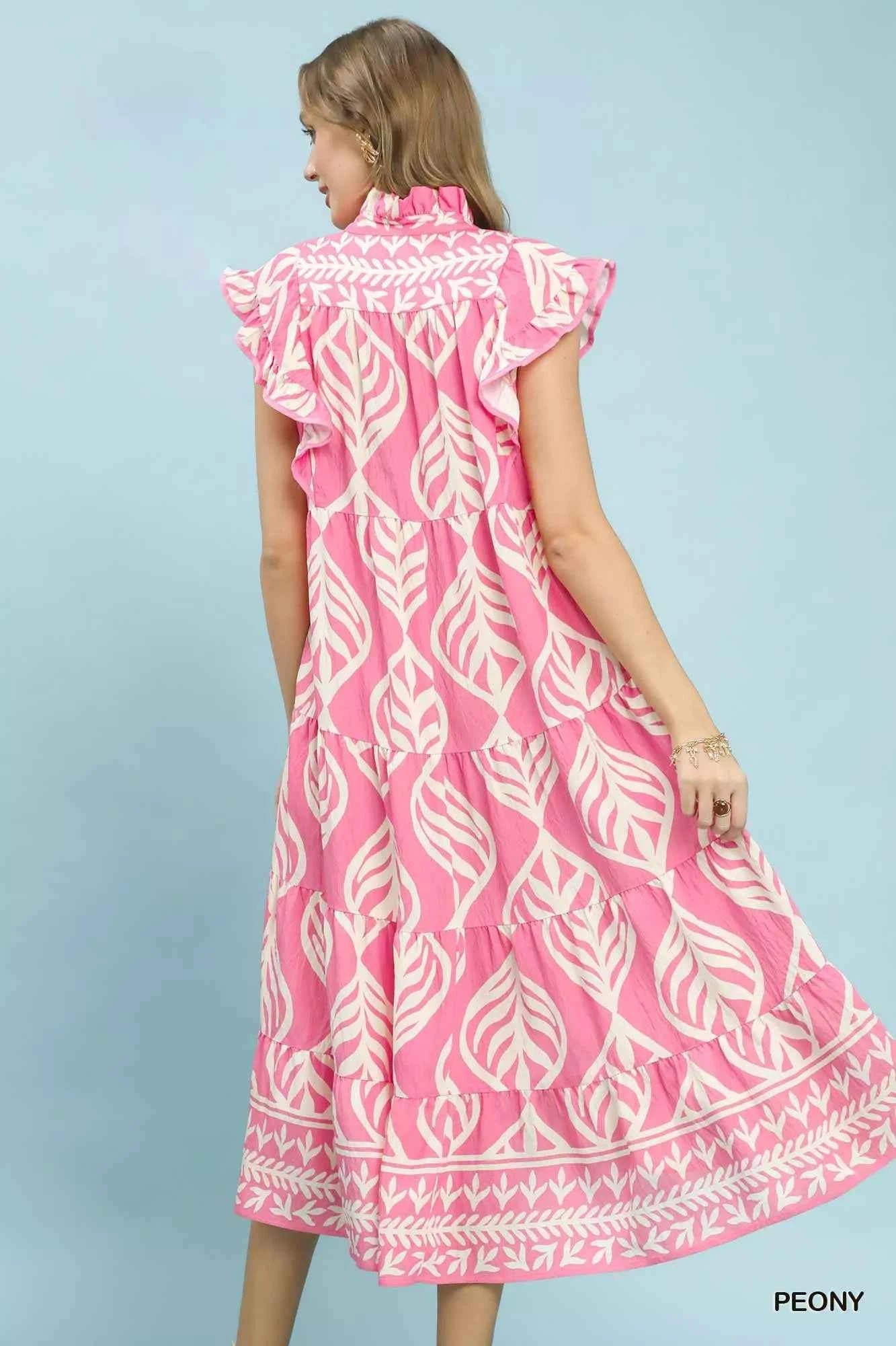 Umgee Leaf Print Tiered Maxi Dress with Pockets 56993733-14fe-4ae9-8562-cf680325936f-Max-Origin