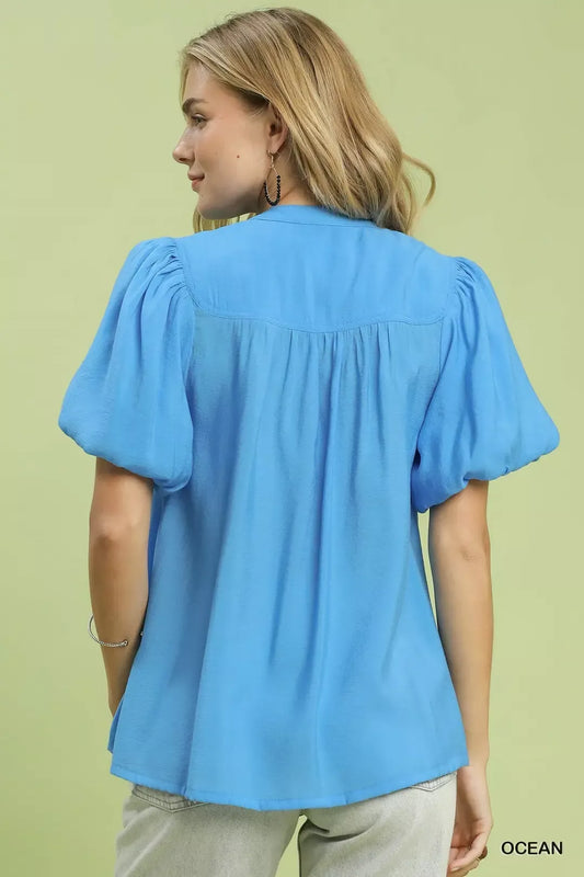 Button-Down Puff Sleeve Shirt 569fa0e7-c286-4ffa-9ccd-5dc3192efb9b-Max-Origin