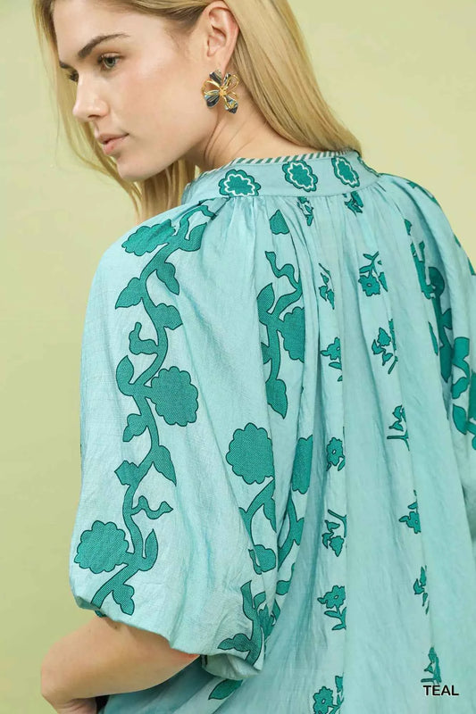 Collared Floral Print Top 56af6068-8b46-451b-b7bf-527c90abd083-Max-Origin