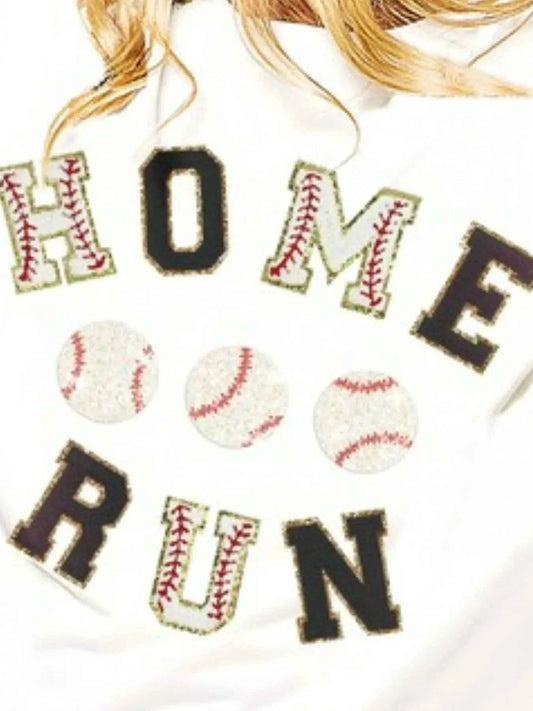 BiBi Baseballs Homerun Letter Washed Short Sleeve Top 56b42994-12d1-48fa-991d-f97de48c6472-Max-Origin