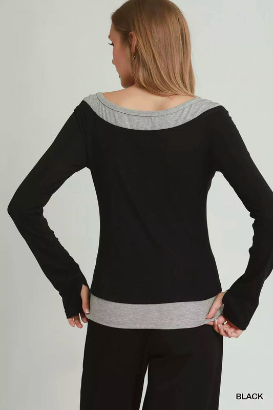 Layered Twofer Long Sleeve Top 56bab9c2-95a7-4720-9728-47c415aa6a7e-Max-Origin