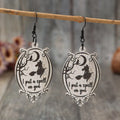 Witch Wooden Dangle Earrings Black One Size 56c2e8d3-153e-4eac-97e4-7e6802cc49f7-Max