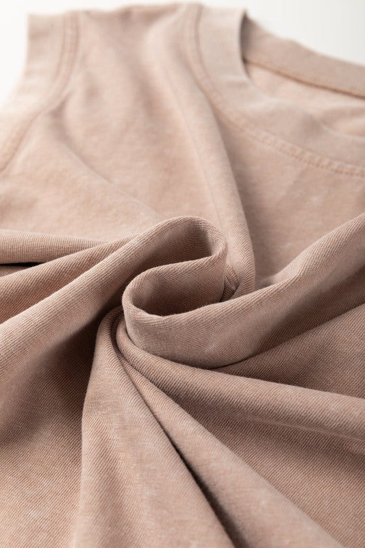 Mineral Wash Tank Top and Lined Split Skirt Set 56c633c9-ad24-44f6-8a5e-0e58b38575f9