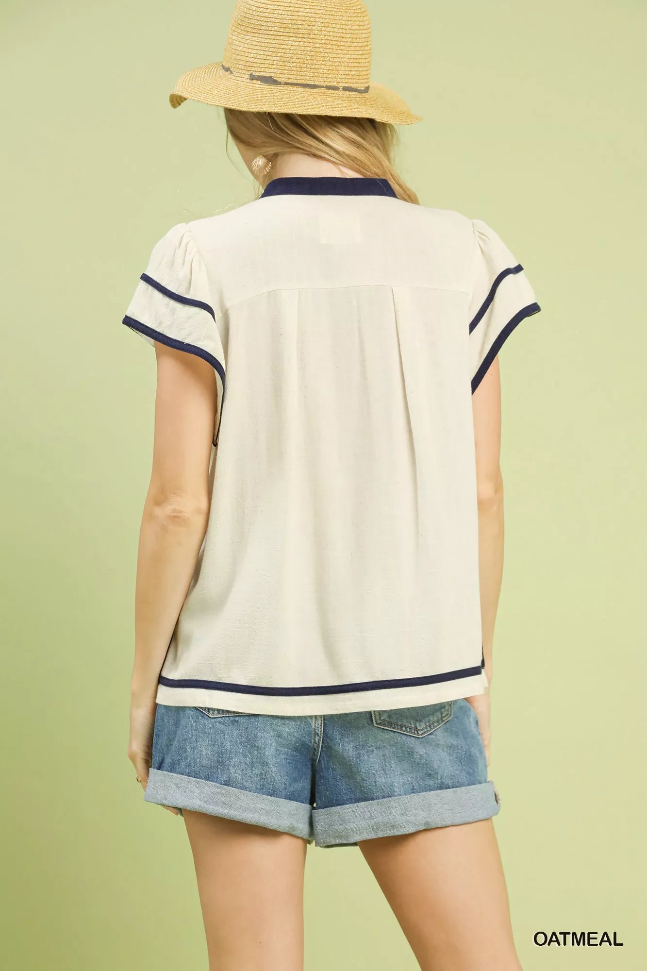 Umgee Linen Ruffle Sleeve Top 56db5b51-b1b7-4622-99f2-e1aae622a2ea-Max-Origin