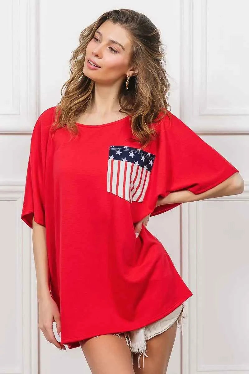 BiBi French Terry With Front Pocket Dolman Sleeves Top 5704a306818c406791fb13bcbf99db86-Max-Origin