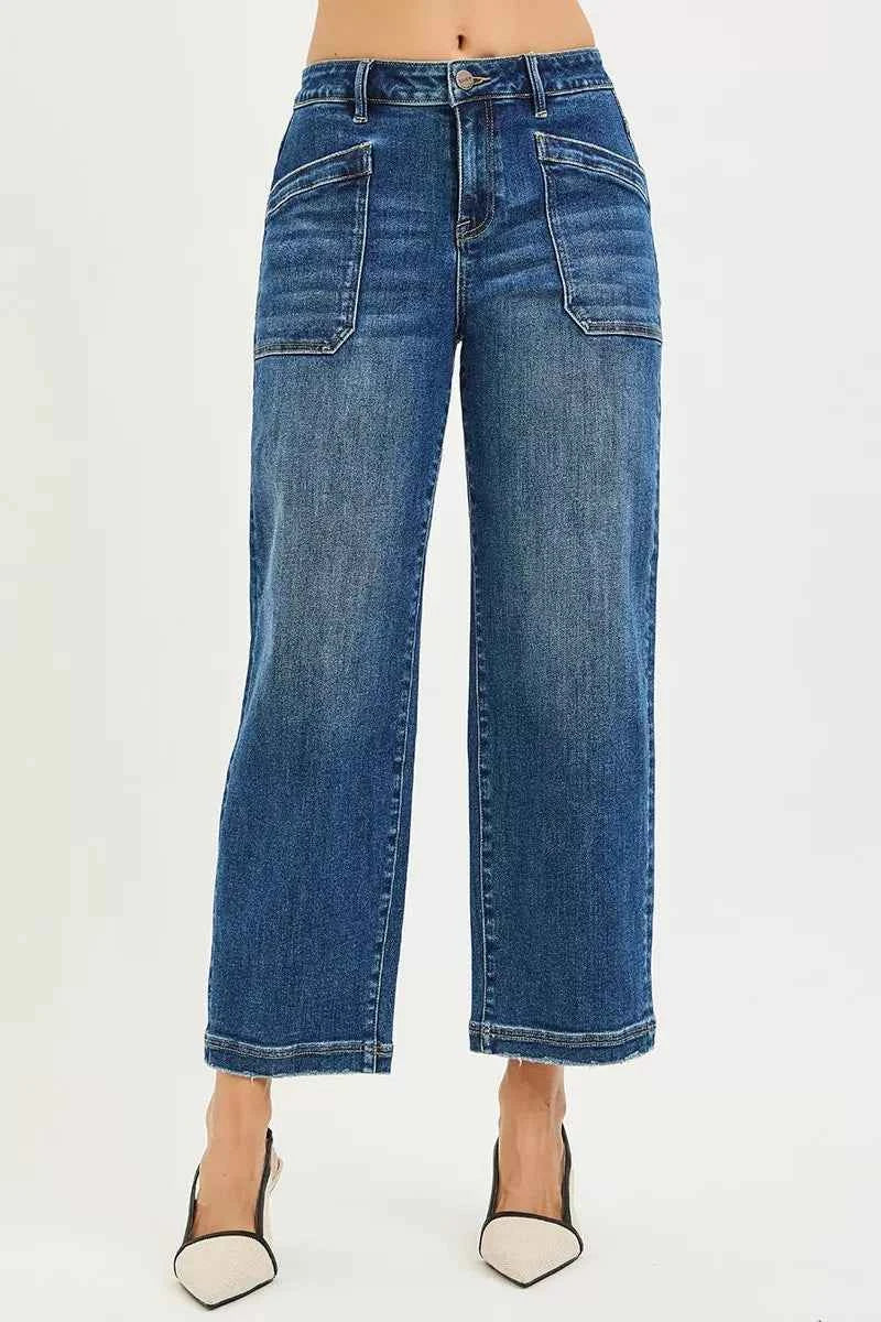 RISEN Slouchy Cropped Baggy Jeans with Front Patch Pocket DARK 571547cfd60249649884519d7de9e1b6-Max-Origin