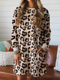 Leopard Long Sleeve Casual Mini Dress Leopard 572db225-463a-4208-933e-5671ab3230a7-Max-Origin