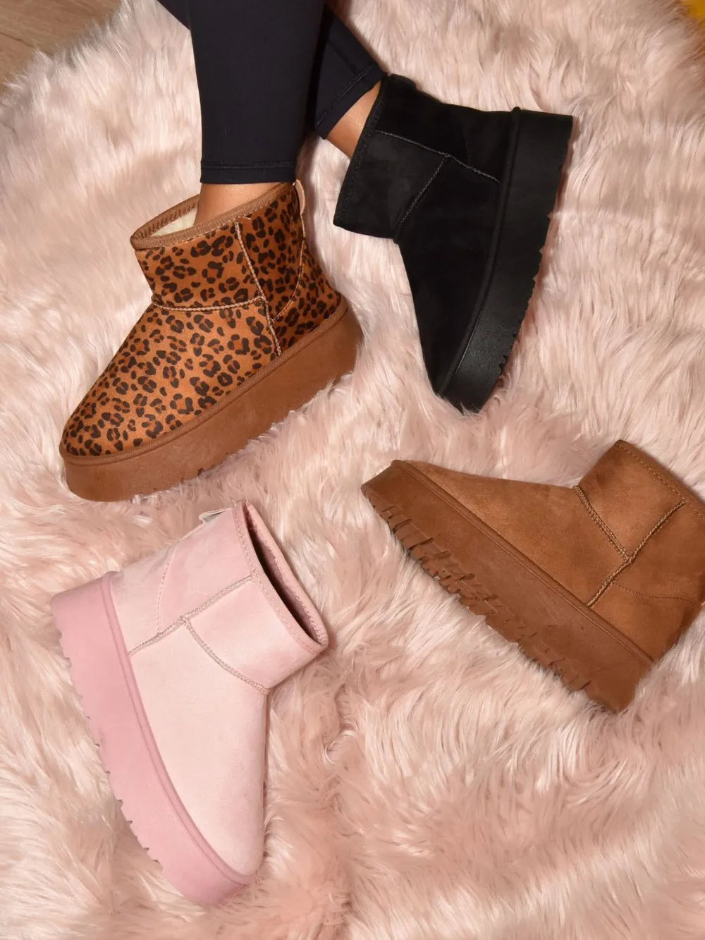 WILD DIVA Thermal Furry Leopard Platform Booties 57360ebf-e792-4c24-a50e-730abaf94770-Max