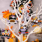 4-Piece Halloween Element Car-Shape Hanging Widgets Multicolor One Size 57390b3ebd0342ec876006a21844ca1d-Max