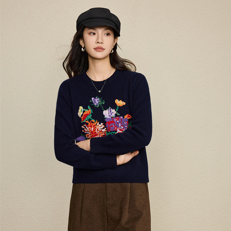 The Peony Embroidered Wool Sweater 5744749F03DD4EC1816F5AAD562C53BE_9ec0ee01-5ac9-4d63-a77a-1c6752ffa094