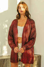 BiBi Metallic Knit V-neck Open Sweater Cardigan 575959c14771430fa5db5a2c7047a55d-Max-Origin