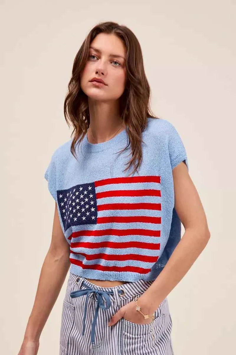 SO ME Fourth Of July American Flag Boxy Fit Sweater Top 575f5ddf-c377-4b7e-a64d-18098915f291-Max-Origin