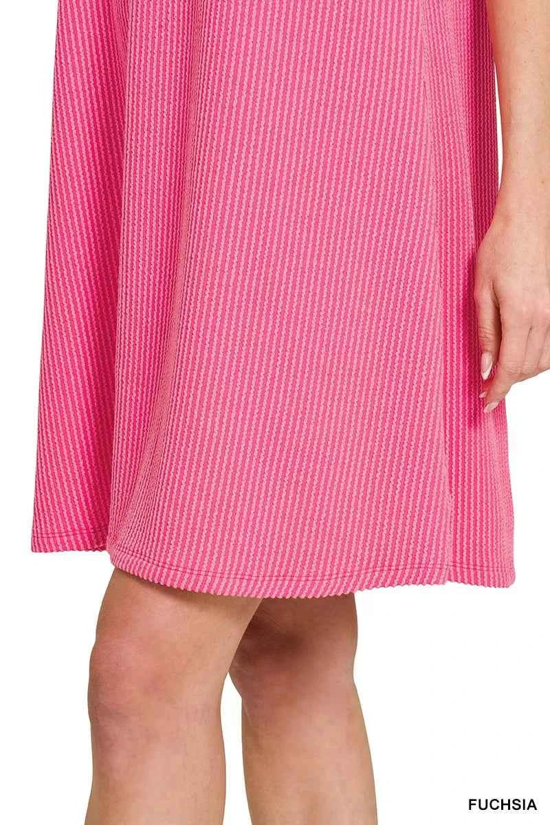 Zenana Raised Rib Sleeveless Mini Dress 5762f473753a40bcab6288c6763dcbfe-Max-Origin