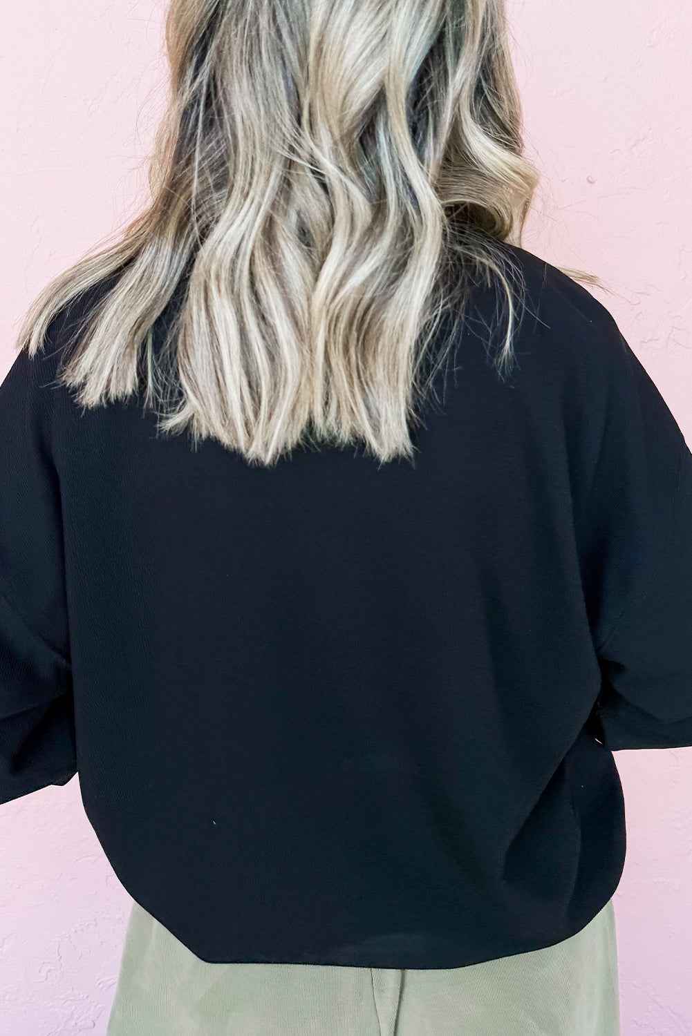 Black Lets Rodeo Western Print Pullover Sweatshirt 57700d0ab0830214