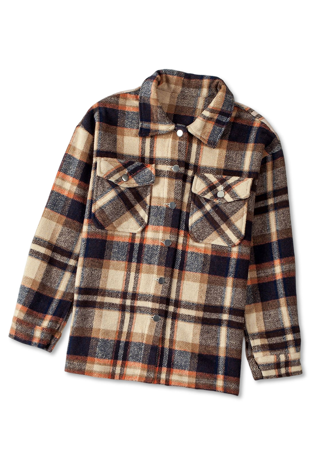 Red Plaid Button Front Pocket Shirt Shacket 578dd842e903e580