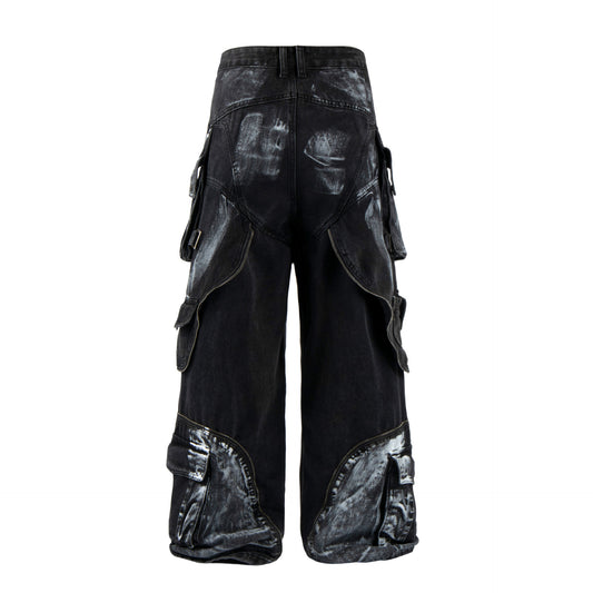 The Graffiti Wide-Leg Denim Jeans 57CF3CE116399D182E530F53F717DEA6