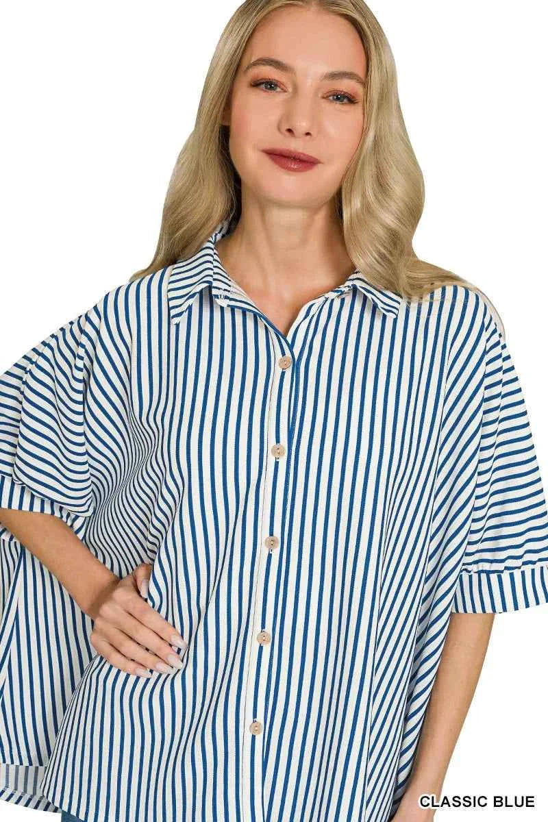 Zenana Oversized Stripe Button Down Shirt 57b82baf930a43f78f19d06aa6ca7039-Max-Origin