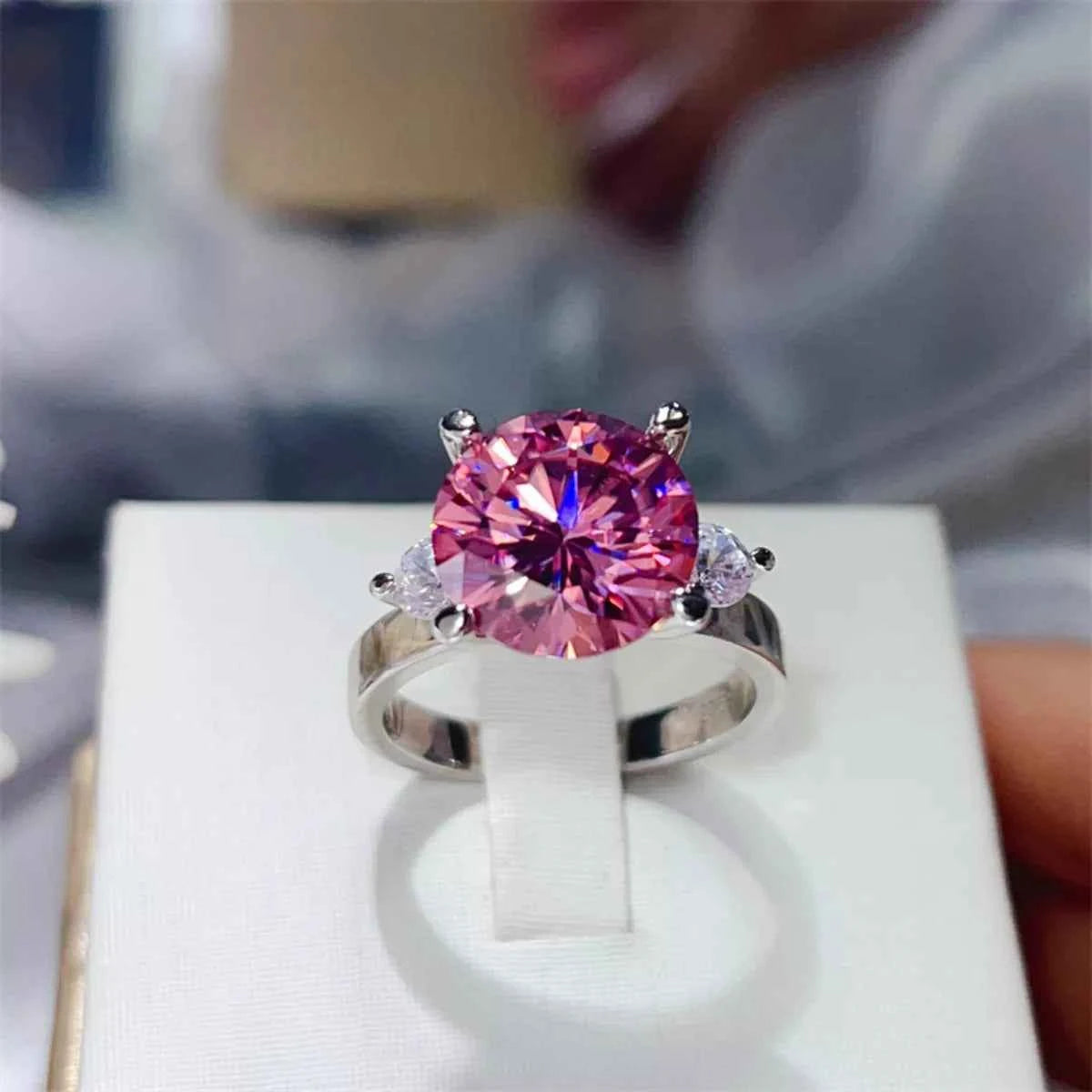 5 Carat Moissanite 925 Sterling Silver Ring 57ce8c9e-12b4-4526-86b3-65625c2b1f69-Max-Origin