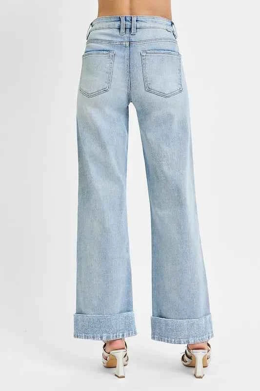 RISEN Full Size Tummy Control High Rise Ankle Wide Cuffed Jeans Plus Size 57dae244-82d7-42ef-b4d7-b38f25534ab0-Max-Origin
