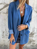 Full Size Button Down Denim Blazer Plus Size Blue 57e10f5b-47cf-47a3-9303-45b2a5394824-Max-Origin