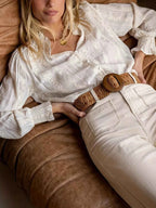 Lace Detail Button Up Shirt 57eedb26ff124dc1b9fec5b610c7da99-Max-Origin