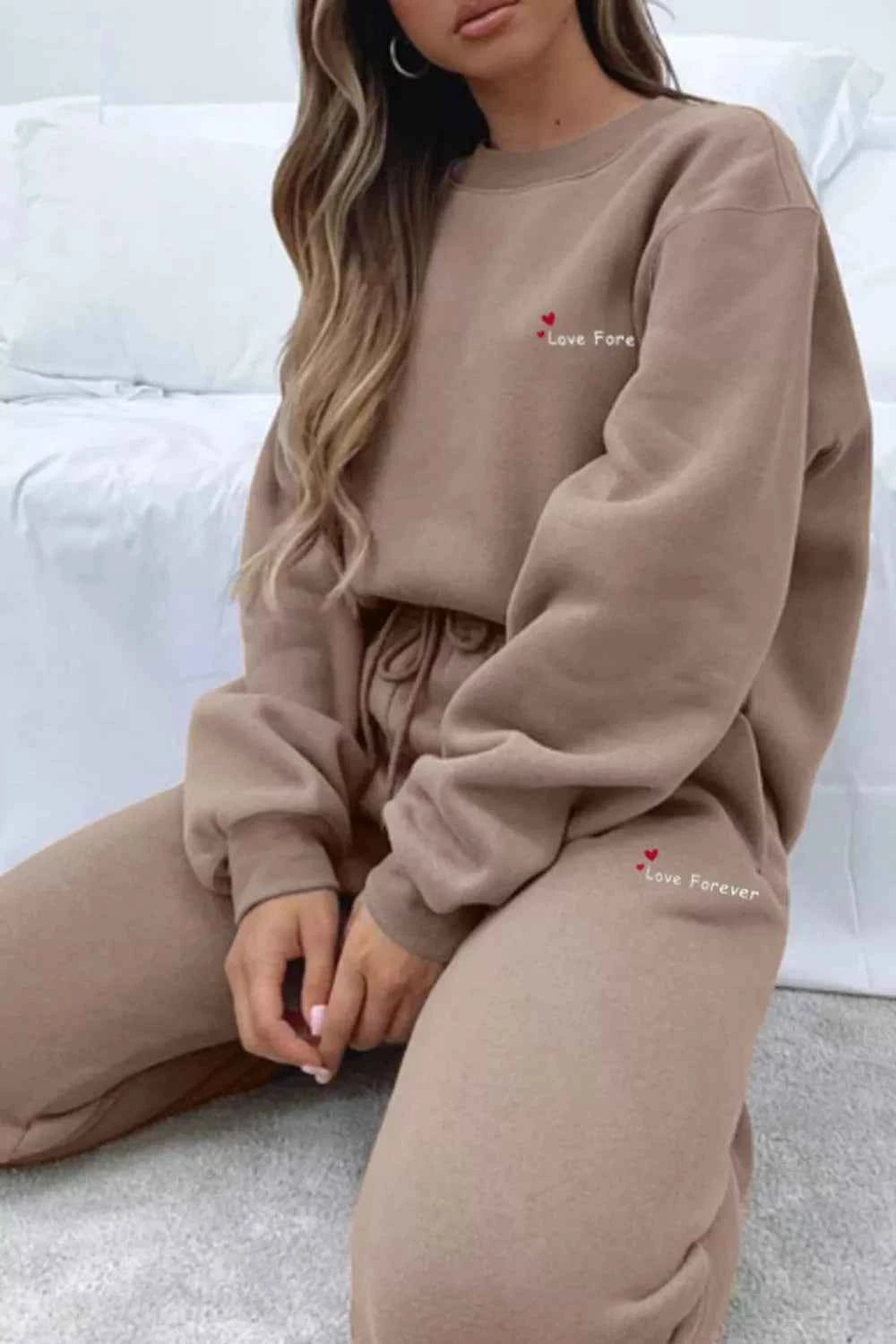 Round Neck Sweatshirt and Joggers Set 58404c25-9320-4799-8e13-5bcc2d632074-Max-Origin