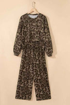 Leopard Patchwork Pullover and Drawstring Pant Set 584dbb11-d2b5-47d0-a71d-fc6b0dbead44
