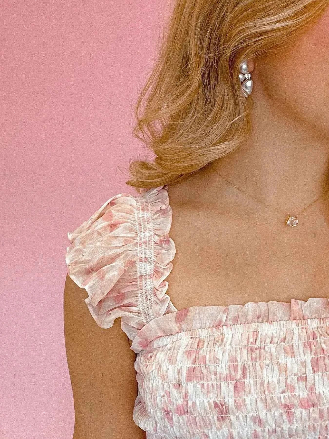 Smocked Ruffle Layered Floral Midi Dress 58765c26-8d4a-4338-8712-aed15c542974-Max-Origin