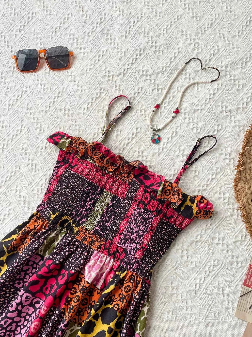 Smocked Leopard Cami Dress 589613ae-11f4-49e1-89fa-a9e793085b6f-Max-Origin