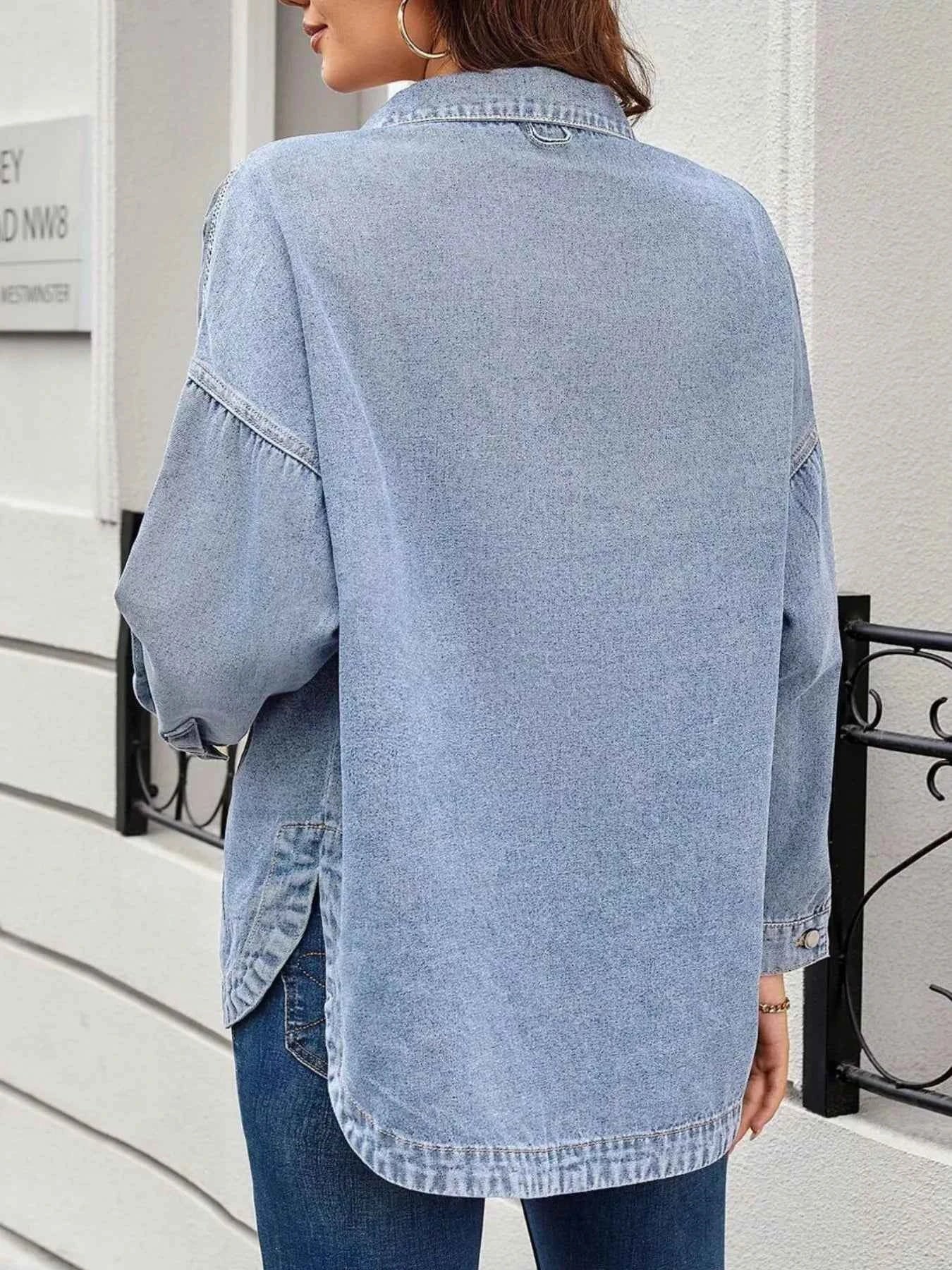 Casual Button Up Loose Fit Denim Jacket 58d1b4b8-2c84-44a4-a206-856e2a2ffa86-Max-Origin