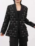Pearl Detail Long Sleeve Blazer 58ee8cc3-421c-49f8-b659-7d43385bbf04-Max-Origin
