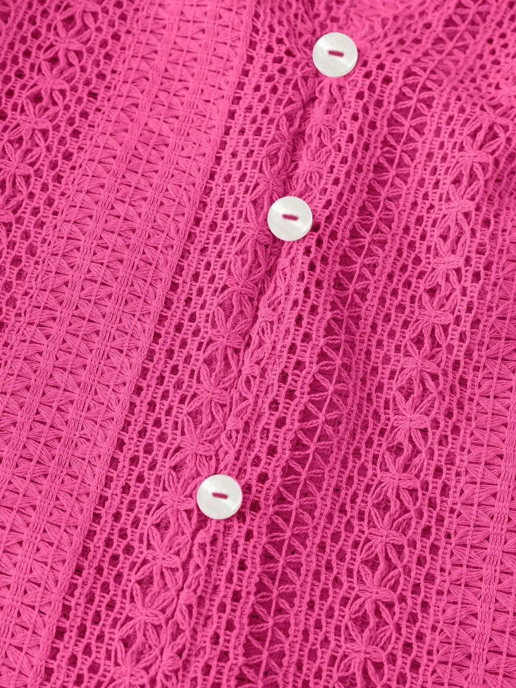 Crochet Notched Button-Front Shirt 58eead8c502e4ab6876a700974996bd4-Max-Origin