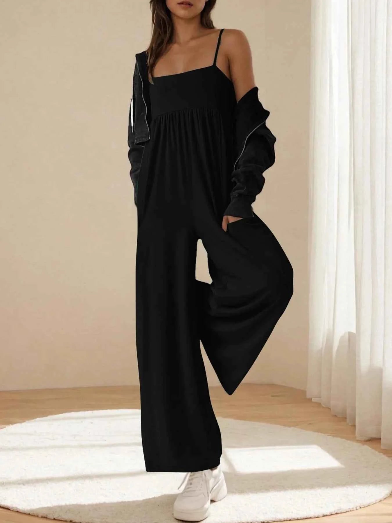Spaghetti Strap Wide Leg Jumpsuit 58fd70b578bb4dfdb0bc28d8aa2264ac-Max-Origin