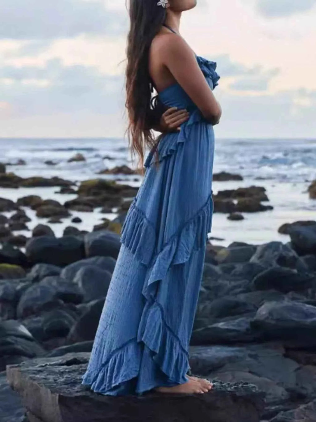 Ruffled Halter Neck Maxi Dress 591d8885-3d24-43e1-b7f7-b3bb69bff802-Max-Origin